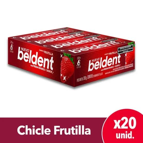 CHICLE BELDENT MENTA X 20